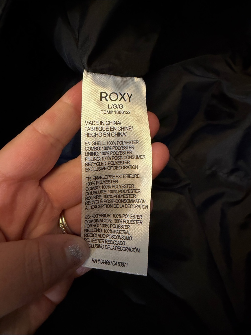 NWOT Roxy Women's Snow Pants DryFlight Technology Ski Pants Waterproof Black L - Picture 4 of 11
